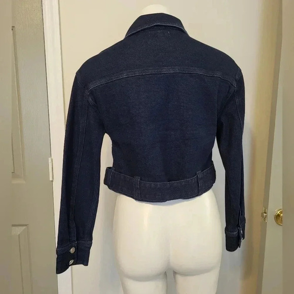 Good American 70's Icon Denim Snap Button Closure Jean Jacket(0)XS - Picture 7 of 15